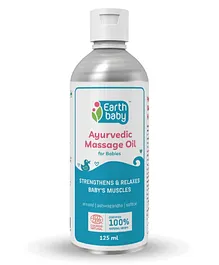 earthBaby Certified 100% Natural Origin Ayurvedic Baby Massage Oil - 100 ml