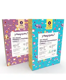 Yumicious Moong & Multimillet Sprouted Ragi Multimillet Porridge Pack of 2 - 250 gm each