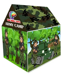 Edu Kids Army Camp Tent House - Multicolor