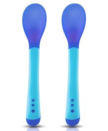 Luv Lap Heat Sensitive Feeding Spoon Set Of 2 - Blue