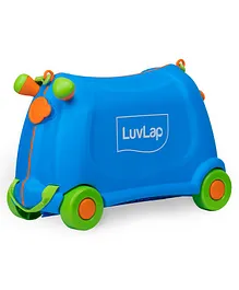 Luv Lap Kids Ride-On Suitcase And Carry-On Luggage - Blue