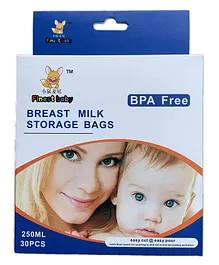 The Little Lookers Breast Milk Storage Bags Pack of 30  - 250 ml Each