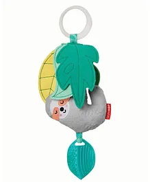 Skip Hop Tropical Paradise Sloth Jitter Clip On Toy - Grey