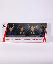 Mattel WWE Action Figures Pack of 4 Multicolor - 7 cm Each