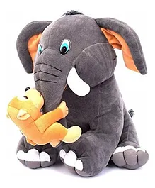Frantic Elephant Soft Toy Grey - Height 30 cm