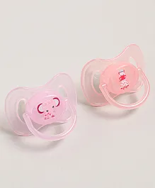 Symmetrical Pacifier with Baglet Pack of 2 - Pink Purple