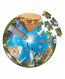 Webby Wooden Seven Wonders of The World Jigsaw Puzzle - 60 Pieces