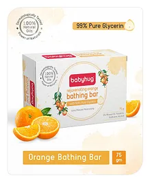 Babyhug Rejuvenating Orange Glycerin Bathing Bar - 75 g