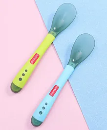Babyhug Heat Sensitive Spoons Pack of
                              2 - Blue Green