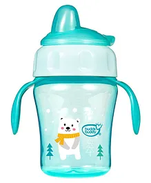 Buddsbuddy BPA Free Anti Spill Design Momo Flexible Spout Baby Sipper Cup Green BB7228- 240ml
