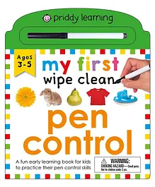 Pan Macmillan My First Wipe Clean Pen Control Book - English