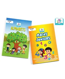 Learning Through Fun Alphabet & Math Activity Book Pack of 2 - English