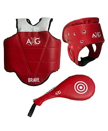 AXG New Goal Taekwondo Equipment Kit - Red