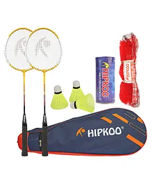 Hipkoo Wind Storm HP 111 Professional Badminton Kit  - Yellow
