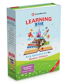ClassMonitor Playgroup Learning Kit with Free Mobile App for 1 - 2.5 Year Old Boys & Girls with 300+ Worksheet Complete Early Home-Learning Kit- Multicolor