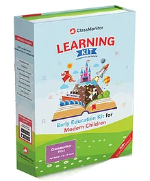 ClassMonitor KG 1 Learning Kit with Free App comes with 300+ Early Learning Activity for Kids Home-Learning Educational Kit Age 3.5-4.5 Years - Multicolor