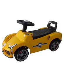 EZ' Playmates Manual Push And Pull Ride-On Car Shape - Yellow