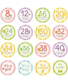 Pearhead Pregnancy Milestone Stickers Multicolor - Pack of 16