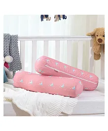 The White Willow Memory Foam Baby Bolster - Pink