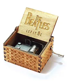 Caaju Wooden Handcrafted The Beatles Musical Box - Brown