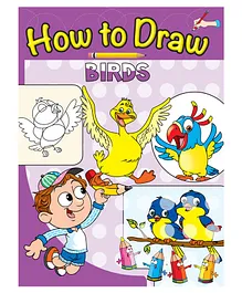 How to Draw Birds Step by Step Drawing Book - English