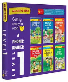 All Set to Read Phonic Reader Level 1 Books Pack of 6 - English