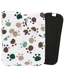 Babymoon Washable & Reusable Cloth Diaper Pocket with Insert - Brown