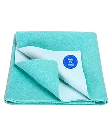 BABY & MOM COMPANY® Instadry Extra Absorbent Dry Sheet/Bed Protector, Large Size - Sea Green