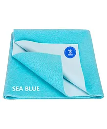 Baby and Mom Company Large Size Bed Protector Sheet - Aqua Blue