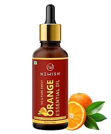 Newish® Orange Essential Oil for Face, Skin, Aroma, Diffuser Cold Pressed - 30ml