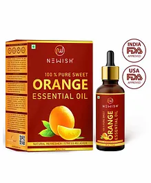Newish® Orange Essential Oil for Face, Skin, Aroma, Diffuser Cold Pressed - 30ml