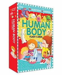Om Books International Human Body Flash Cards - 51 Cards