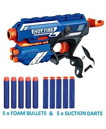 New Pinch Blaze Storm Foam Blaster Gun With Foam Bullets - Blue