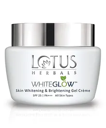 Lotus Herbal WhiteGlow Skin Whitening & Brightening Gel Crème SPF-25 PA+++ - 60 gm