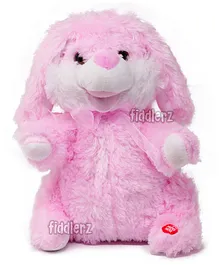Fiddlerz Musical Dancing Bunny Soft Toy Pink - Height 28 cm