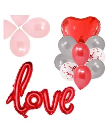 Fiddlerz Foil Letter and Confetti Balloon Combo - Pack of 8 