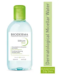 Bioderma Sebium H2O Purifying Micellar Cleansing Water and Makeup Removing Solution - 250 ml