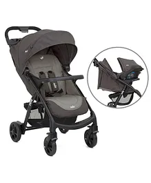 Joie Meet Muze Juva 2 in 1 Stroller Cum Car Seat with Canopy - Grey