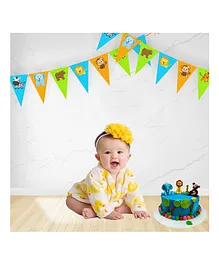Untumble Jungle Themed Pennant Banner Multicolour - Length 304 cm