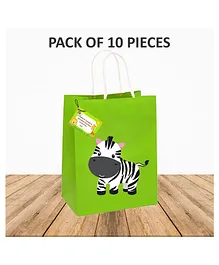 Untumble Jungle Theme Party Bags Green - Pack of 10 