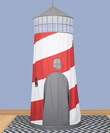 Role Play Lighthouse Hanging Playhouse Tent - Red White 