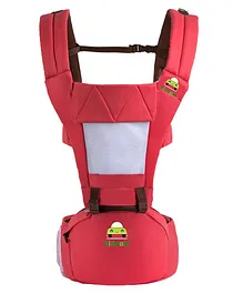 Kiddale Baby Carrier Sling with Hip Seat - Red