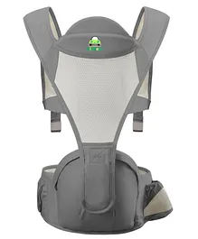 Kiddale 3 in 1 Baby Carrier Sling with Hip Seat - Grey