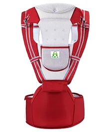 Kiddale 3 in 1 Premium Waterproof Baby Carrier Sling with Hip Seat - Red