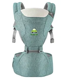 Kiddale 3 In 1 Baby Carrier with Hip Seat - Blue