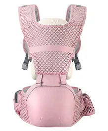 Kiddale Baby Carrier Sling with Hip Seat - Pink