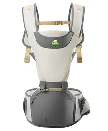 Kiddale Ergonomically Designed Baby Carrier With Hip Seat - Off White