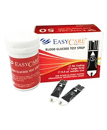 EASYCARE  Blood Glucose Test Strips For Glucometer Model EC-BGM92898 - Pack Of 50