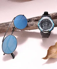 Fantasy World Watch & Circle Sunglass Gift Set - Blue