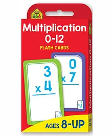 Multiplication Flash Card Pack of 56 - Multicolor